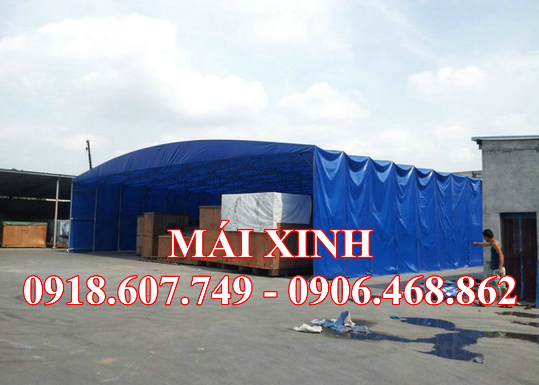 mái vòm xếp di động